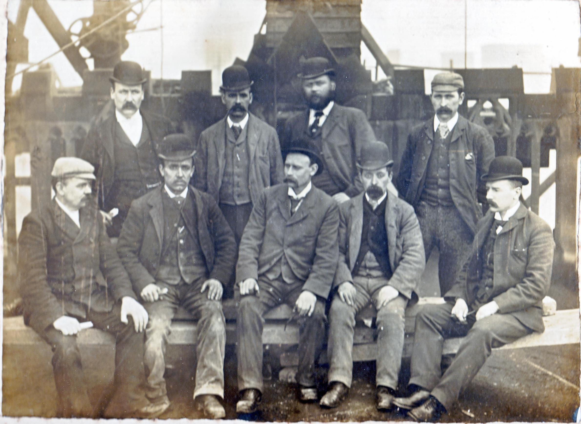 James Hapgood second left, front row