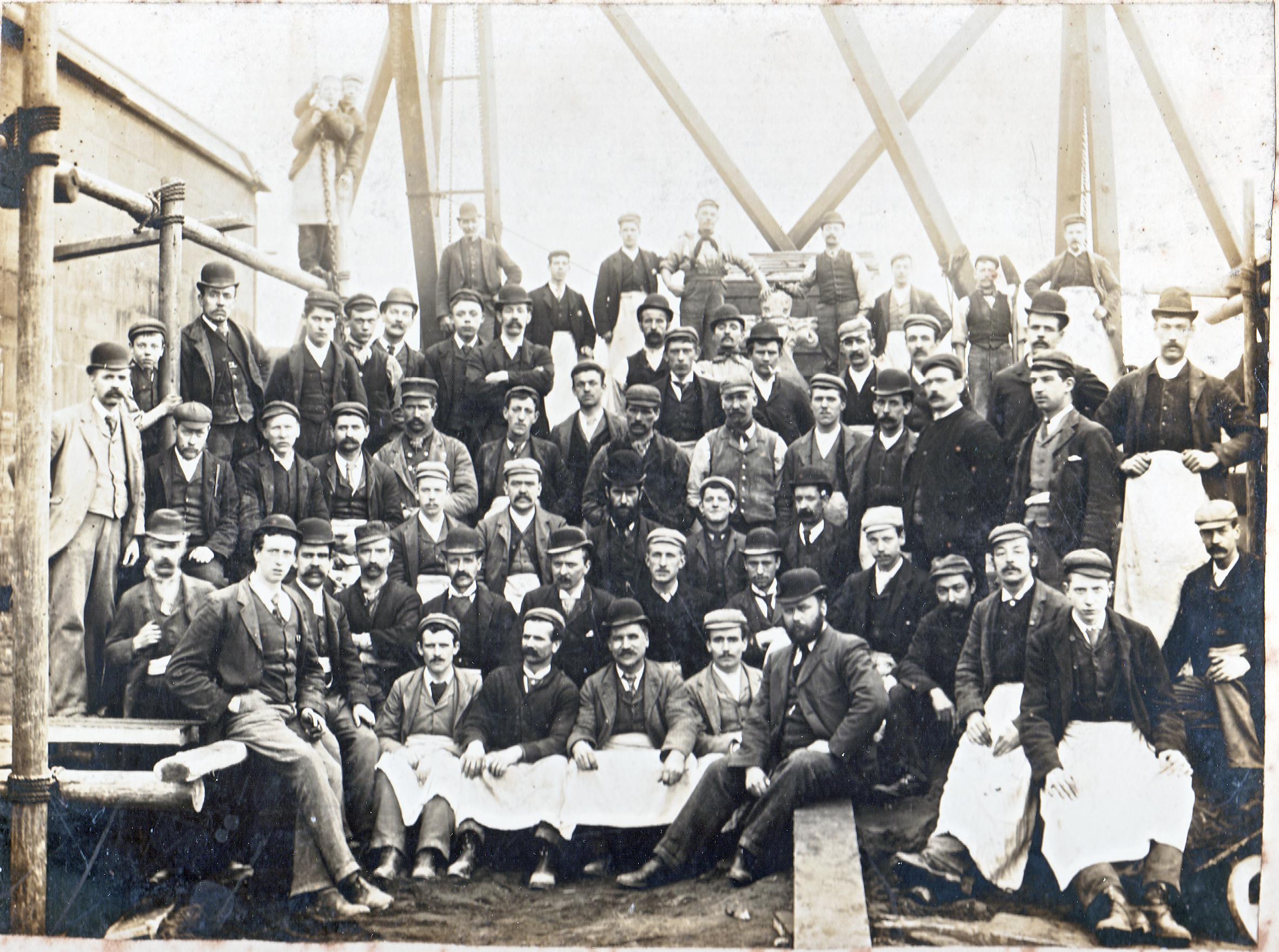James Hapgood far left, fifth row
